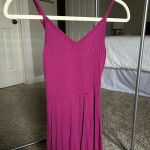 Mossimo Supply Co. Fuchsia Ribbed Dress